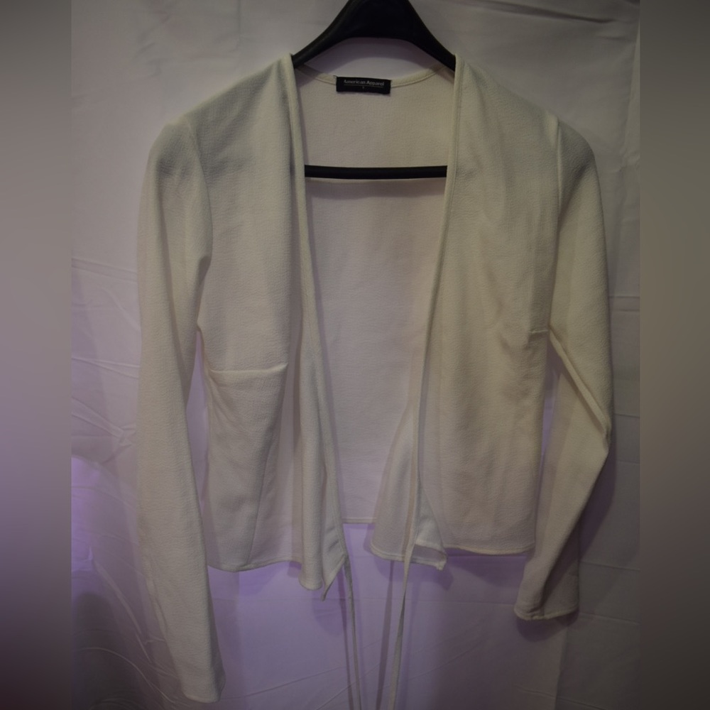 White American apparel wrap crop top- $7